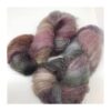 WestWooly Fat Mohair er et tykt mohairgarn i en dejlig tykkelse. Garnet har en sammensætning, der består af 73% kid mohair, 12% merinould og 5% nylon. Dette garn er enormt blødt med en god fylde og kan bruges i mange sammenhænge, som eks de lune sweatre på større pinde. Garnet kan bruges alene eller sammen med en tråd ufarvet merino, merino/Tencel, Merino/silke eller merino single. Jeg håndfarver alle fed i små partier, husk derfor at bestille fed nok til dit projekt Fiberindhold: 73% kid mohair, 12% merino, 5% nylon Anbefalet pind: 5-8 mm Løbelængde: 180 meter / 100 g i hvert fed Vaskeanvisning: håndvask 30 grader – tørres liggende Vær opmærksom på, at farven på billedet kan afvige en smule fra virkeligheden, da det afhænger af skærmens farvekalibrering. Der kan således også være nuanceforskelle fra skærm til skærm. Håndfarvet garn er et spændende og interessant materiale at arbejde med.  Alle fed er farvet i hånden og helt unikke.Derfor vil der opleves forskelle i de enkelte fed. Når du strikker med håndfarvet garn, kan du med fordel strikke med to forskellige nøgler på samme tid. Strik eks. 2-5 omgange med hvert nøgle, jhvormed du  