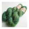WestWooly Silke Mohair er blødt, lækkert og fyldigt garn, og det kan bruges til utallige formål som sweatre, sjaler og ikke mindst strik du ønsker at tilføre ekstra glans og kærlighed. Silke mohair er velegnet som følgetråd men kan også strikkes alene med 1 eller 2 tråde. Materiale: 75 % Superkidmohair, 25 % Morbærsilke Vejledende pinde: 3-4 mm Vejledende strikkefasthed: 32-40 masker pr 10 cm Løbelængde: 420 m pr fed a' 50 g Vaskeanvisning: håndvask, gerne i uldsæbe, kan centrifugeres i maskine – tørres liggende Jeg håndfarver alle fed i små partier, husk derfor at bestille fed nok til dit projekt Vær opmærksom på, at farven på billedet kan afvige en smule fra virkeligheden, da det afhænger af skærmens farvekalibrering. Der kan således  være nuanceforskelle fra skærm til skærm. 