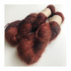 WestWooly Fat Mohair er et tykt mohairgarn i en dejlig tykkelse. Dette garn er enormt blødt med en god fylde og kan bruges i mange sammenhænge, som eks de lune sweatre på større pinde. Garnet kan bruges alene eller sammen med en tråd ufarvet merino, merino/Tencel, Merino/silke eller merino single. Jeg håndfarver alle fed i små partier, husk derfor at bestille fed nok til dit projekt Fiberindhold: 78% kid mohair, 13% merino, 9% nylon Anbefalet pind: 7-10 mm Løbelængde: 200 meter / 100 g i hvert fed Vaskeanvisning: håndvask 30 grader, gerne med uldsæbe, slynges vaskepose i maskine, tørres liggende Håndfarvet garn er et spændende og interessant materiale at arbejde med.  Alle fed er farvet i hånden og helt unikke.Derfor vil der opleves forskelle i de enkelte fed. Når du strikker med håndfarvet garn, kan du med fordel strikke med to forskellige nøgler på samme tid. Strik eks. 2-5 omgange med hvert nøgle, hvormed du  