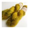 WestWooly Fat Mohair er et tykt mohairgarn i en dejlig tykkelse. Dette garn er enormt blødt med en god fylde og kan bruges i mange sammenhænge, som eks de lune sweatre på større pinde. Garnet kan bruges alene eller sammen med en tråd ufarvet merino, merino/Tencel, Merino/silke eller merino single. Jeg håndfarver alle fed i små partier, husk derfor at bestille fed nok til dit projekt Fiberindhold: 78% kid mohair, 13% merino, 9% nylon Anbefalet pind: 7-10 mm Løbelængde: 200 meter / 100 g i hvert fed Vaskeanvisning: håndvask 30 grader, gerne med uldsæbe, slynges vaskepose i maskine, tørres liggende Håndfarvet garn er et spændende og interessant materiale at arbejde med.  Alle fed er farvet i hånden og helt unikke.Derfor vil der opleves forskelle i de enkelte fed. Når du strikker med håndfarvet garn, kan du med fordel strikke med to forskellige nøgler på samme tid. Strik eks. 2-5 omgange med hvert nøgle, hvormed du  